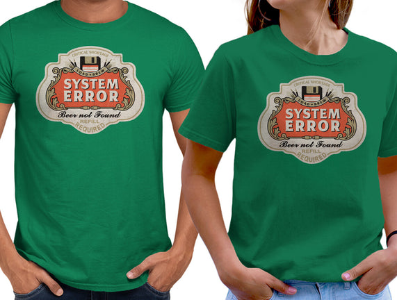 System Error Beer Not Found