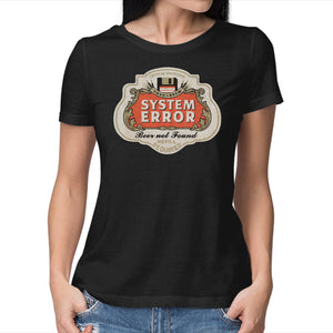 System Error Beer Not Found