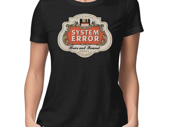 System Error Beer Not Found