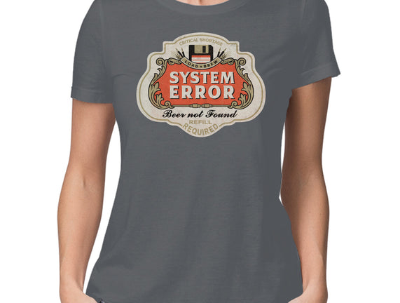 System Error Beer Not Found
