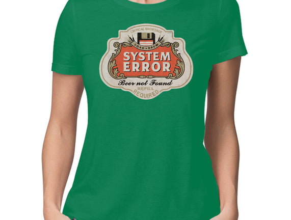 System Error Beer Not Found