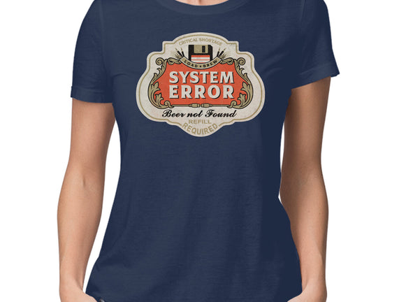 System Error Beer Not Found