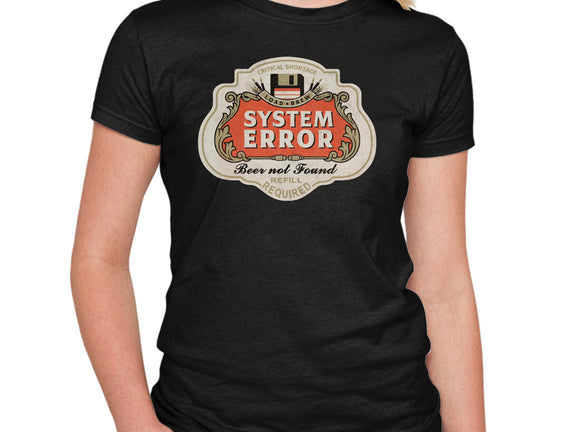 System Error Beer Not Found