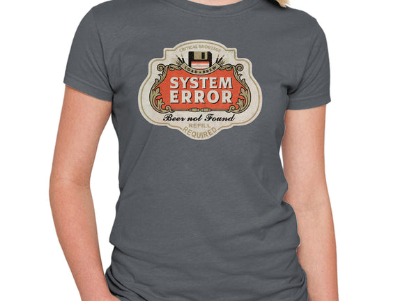 System Error Beer Not Found