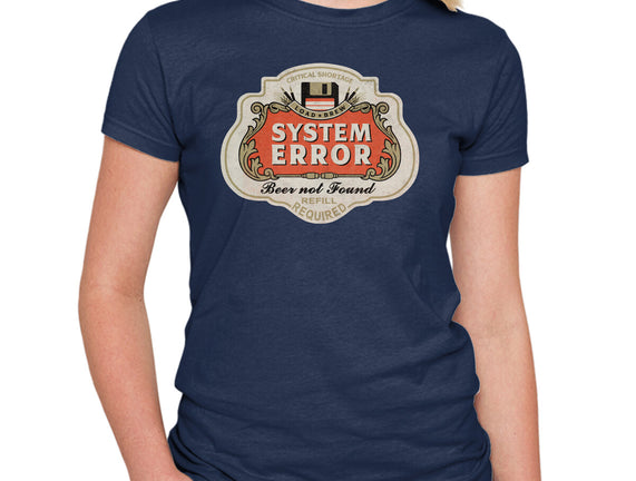 System Error Beer Not Found