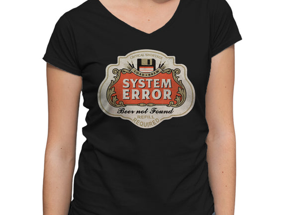 System Error Beer Not Found