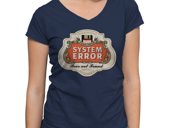 System Error Beer Not Found