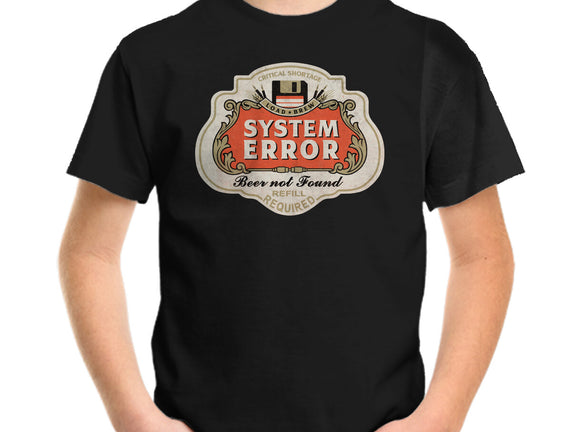 System Error Beer Not Found