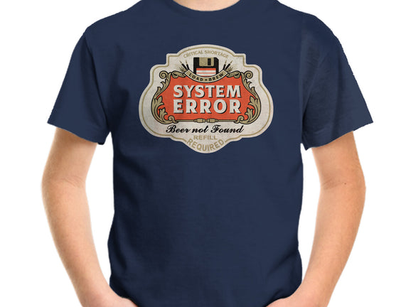 System Error Beer Not Found