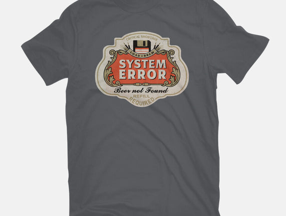 System Error Beer Not Found