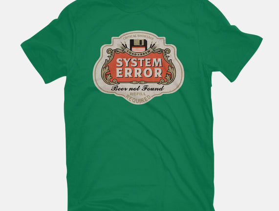 System Error Beer Not Found