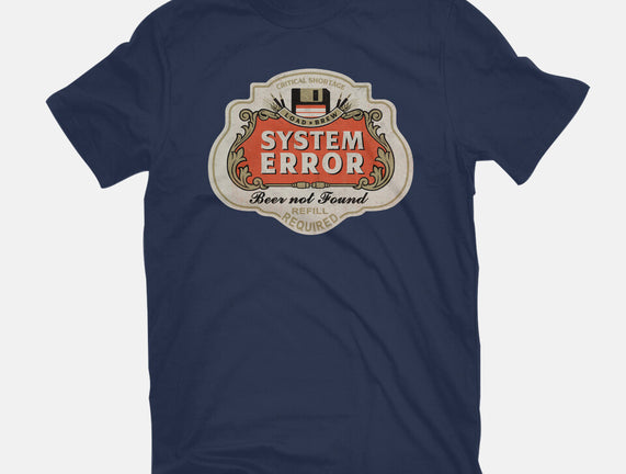 System Error Beer Not Found