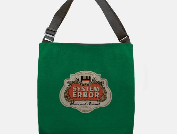 System Error Beer Not Found