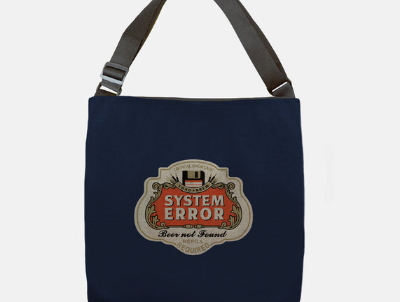 System Error Beer Not Found