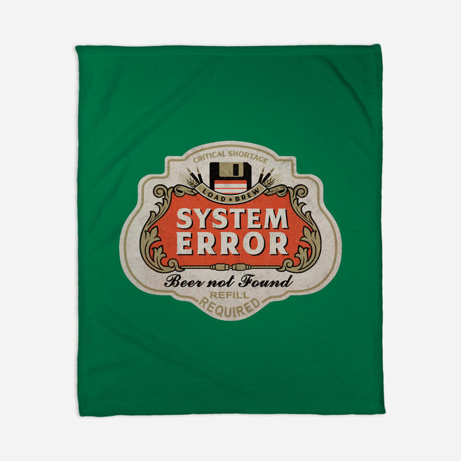 System Error Beer Not Found-None-Fleece-Blanket-NMdesign