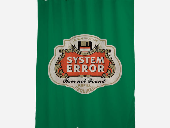 System Error Beer Not Found