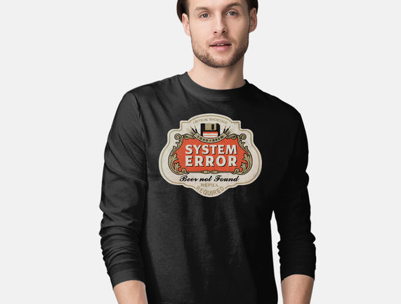 System Error Beer Not Found