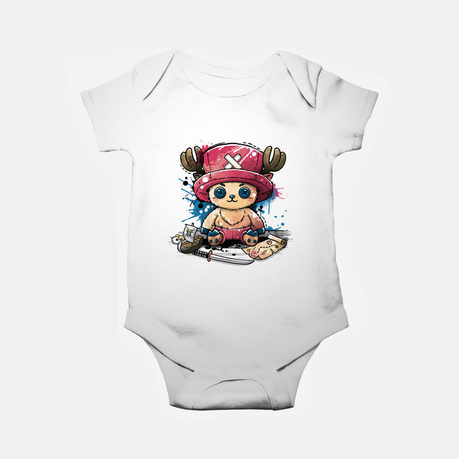 Reindeer Doctor Plush-Baby-Basic-Onesie-NemiMakeit