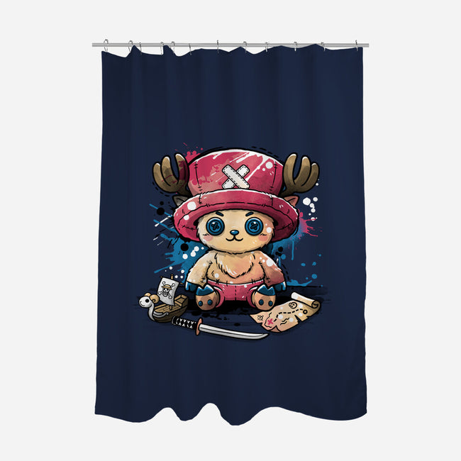 Reindeer Doctor Plush-None-Polyester-Shower Curtain-NemiMakeit