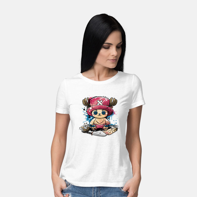 Reindeer Doctor Plush-Womens-Basic-Tee-NemiMakeit