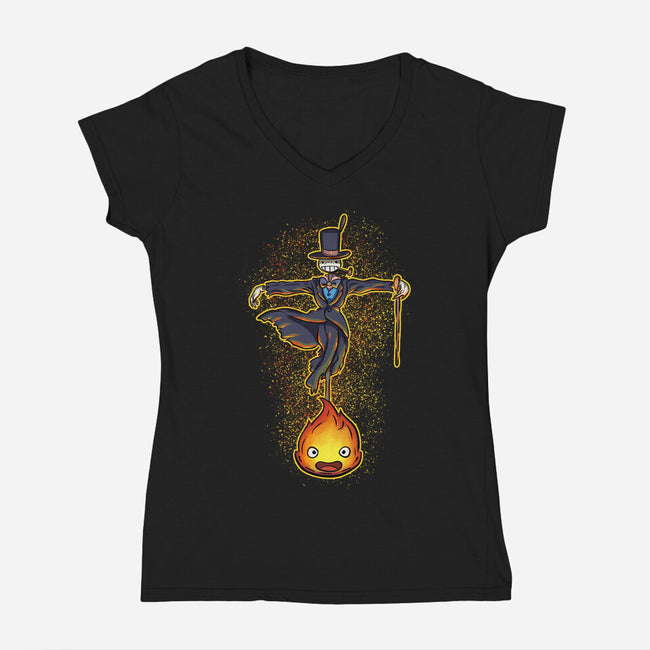 My Heart-Womens-V-Neck-Tee-nickzzarto
