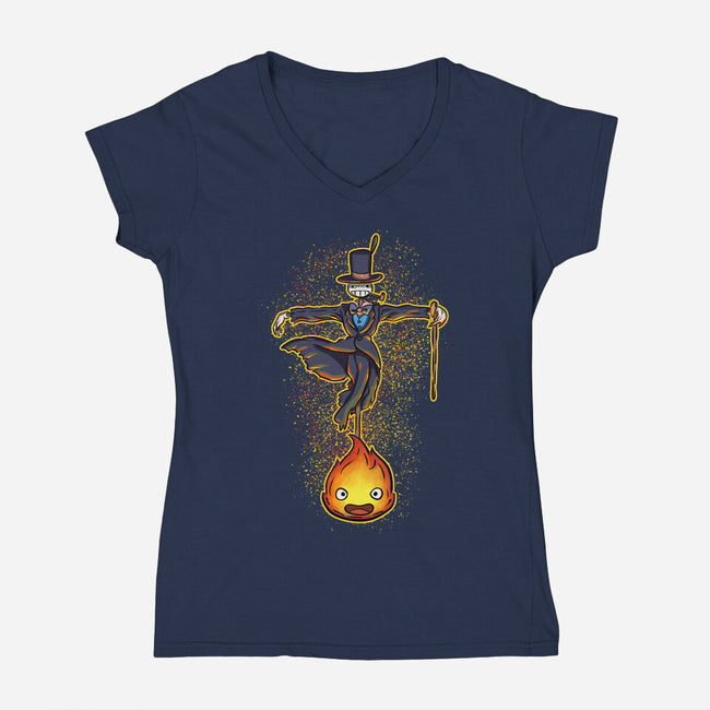 My Heart-Womens-V-Neck-Tee-nickzzarto