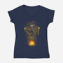 My Heart-Womens-V-Neck-Tee-nickzzarto
