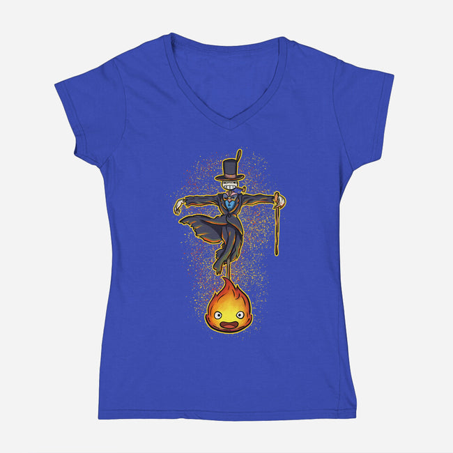 My Heart-Womens-V-Neck-Tee-nickzzarto
