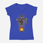 My Heart-Womens-V-Neck-Tee-nickzzarto