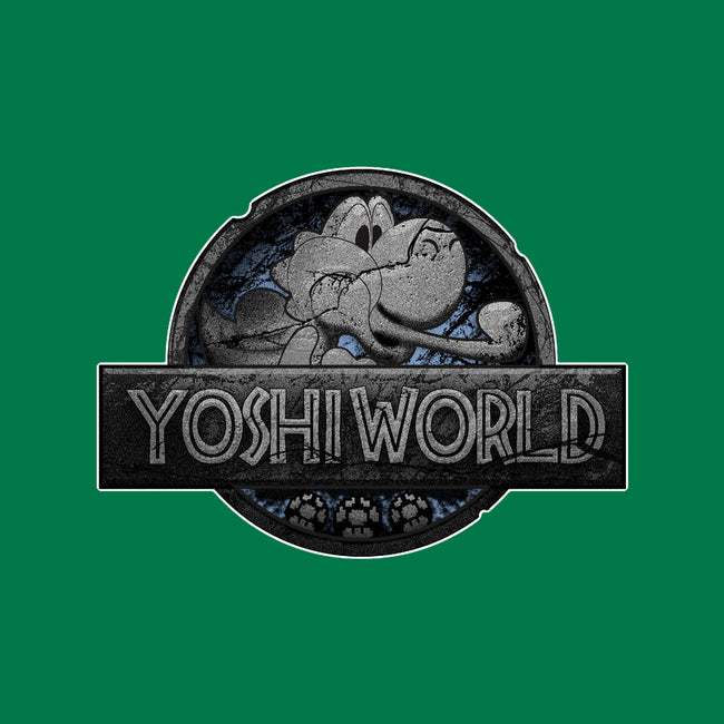 Green Dino World-Mens-Heavyweight-Tee-Samuel