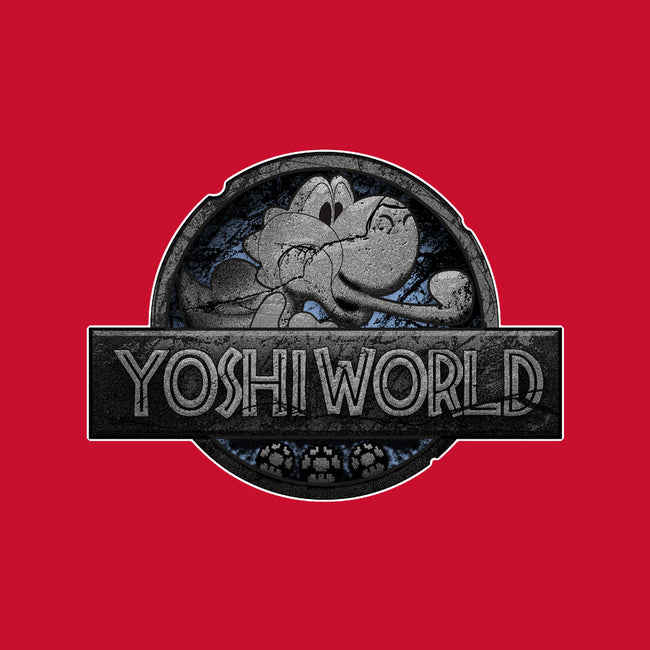 Green Dino World-Mens-Heavyweight-Tee-Samuel