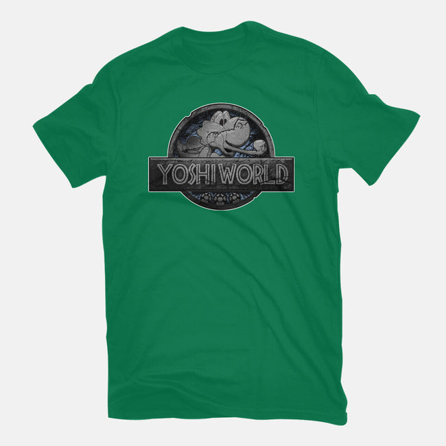 Green Dino World-Unisex-Basic-Tee-Samuel