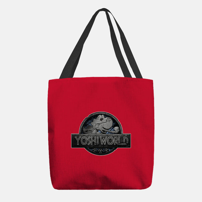 Green Dino World-None-Basic Tote-Bag-Samuel