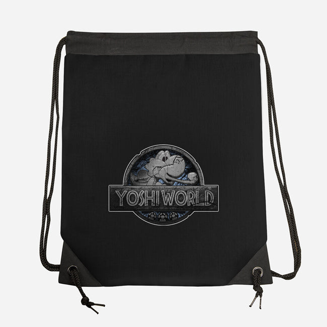 Green Dino World-None-Drawstring-Bag-Samuel