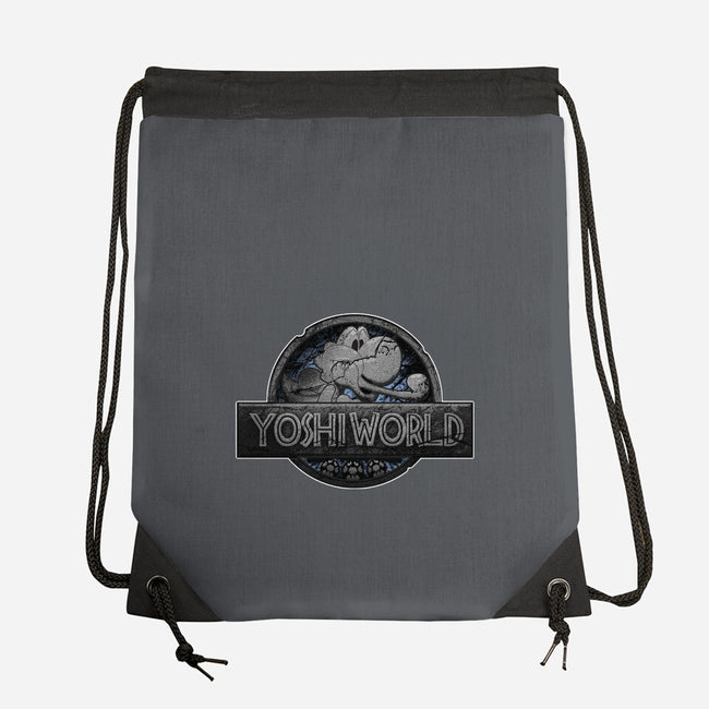 Green Dino World-None-Drawstring-Bag-Samuel