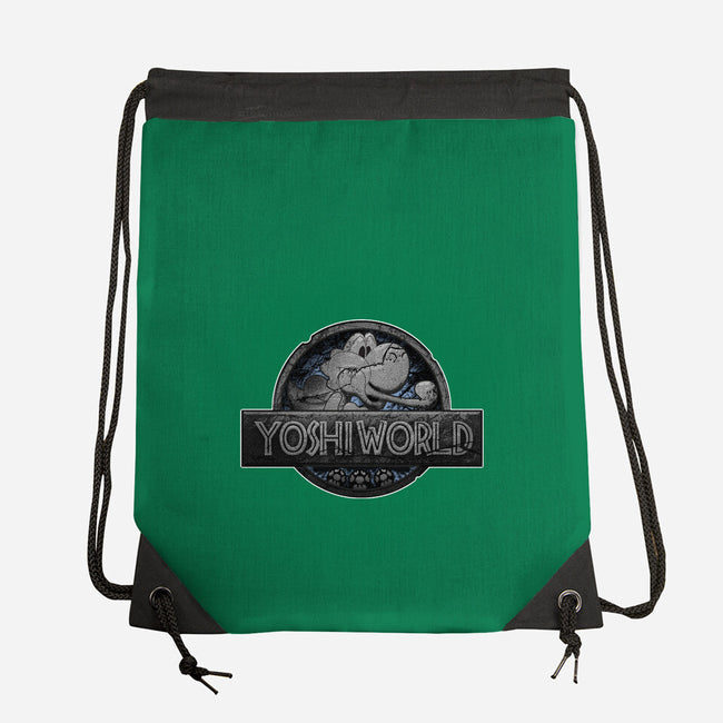 Green Dino World-None-Drawstring-Bag-Samuel