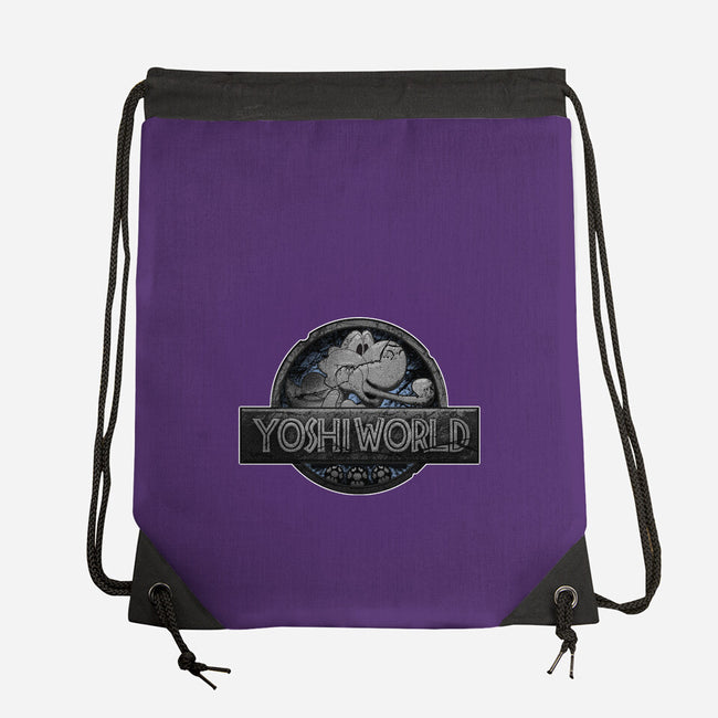 Green Dino World-None-Drawstring-Bag-Samuel