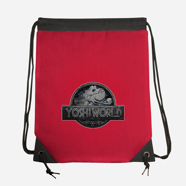 Green Dino World-None-Drawstring-Bag-Samuel