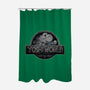 Green Dino World-None-Polyester-Shower Curtain-Samuel