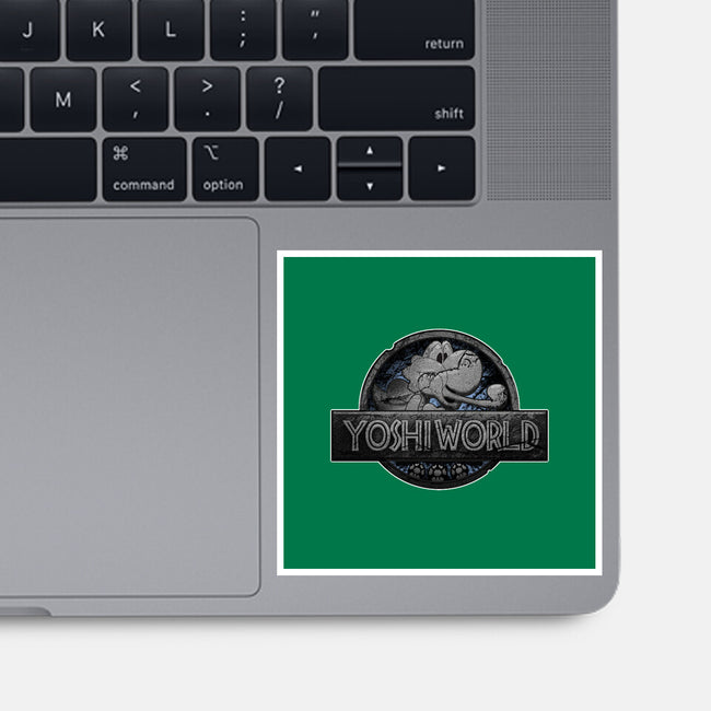 Green Dino World-None-Glossy-Sticker-Samuel