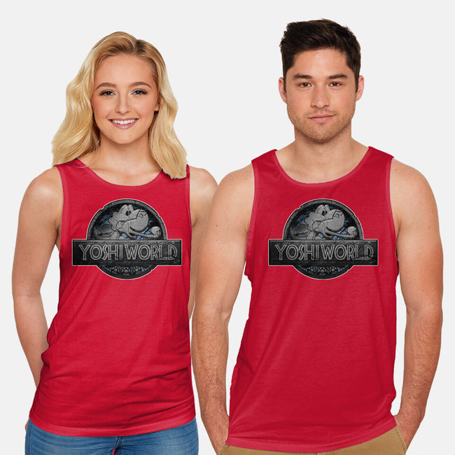 Green Dino World-Unisex-Basic-Tank-Samuel
