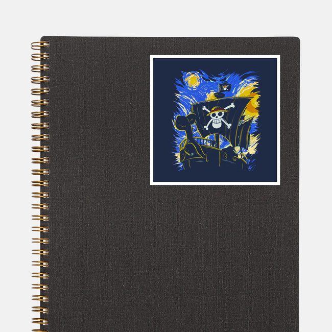 Starry Night Merry-None-Glossy-Sticker-fanfabio