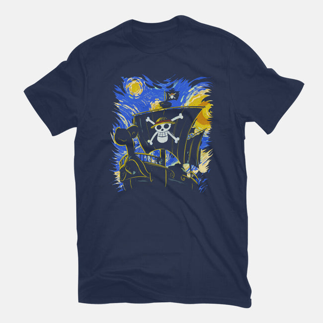 Starry Night Merry-Unisex-Basic-Tee-fanfabio