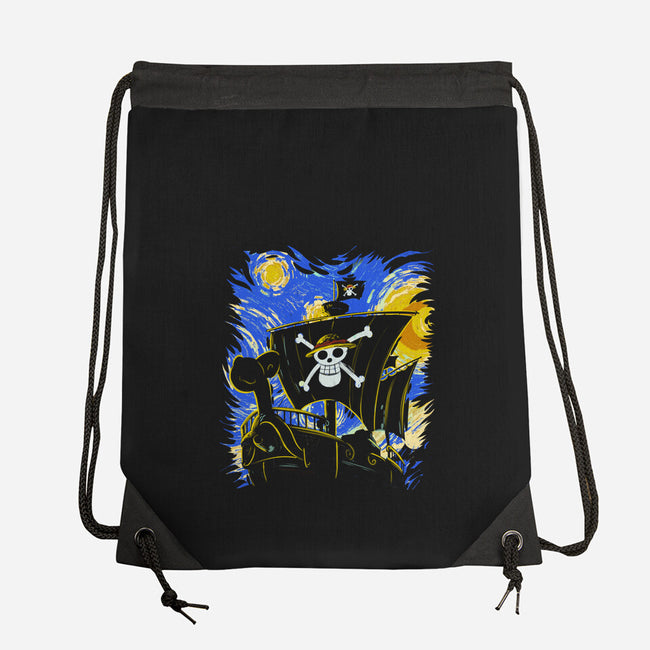 Starry Night Merry-None-Drawstring-Bag-fanfabio