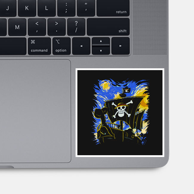 Starry Night Merry-None-Glossy-Sticker-fanfabio