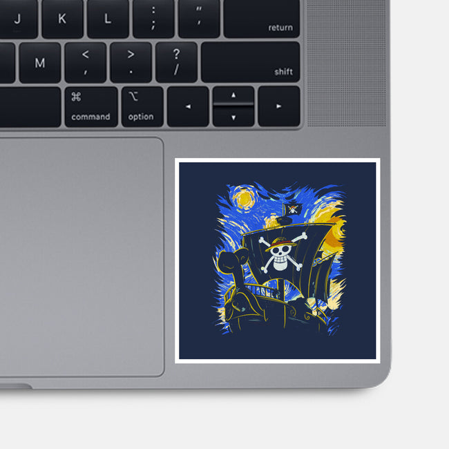 Starry Night Merry-None-Glossy-Sticker-fanfabio