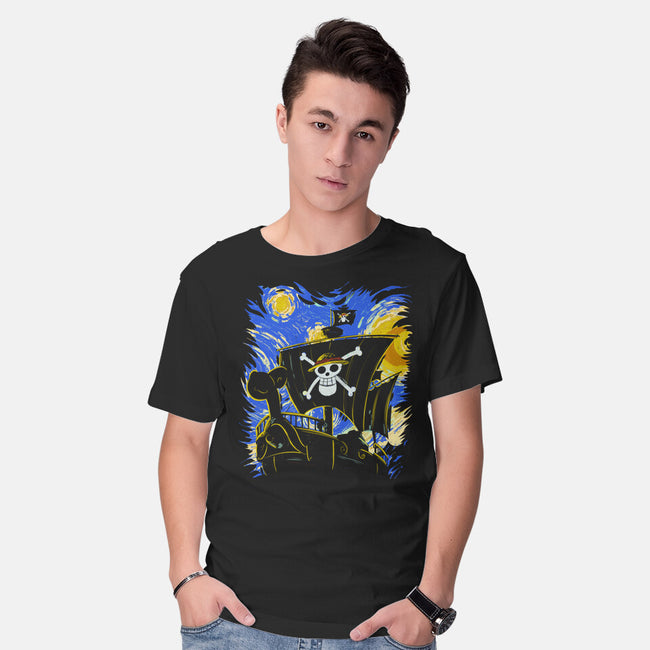 Starry Night Merry-Mens-Basic-Tee-fanfabio