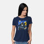 Starry Night Merry-Womens-Basic-Tee-fanfabio