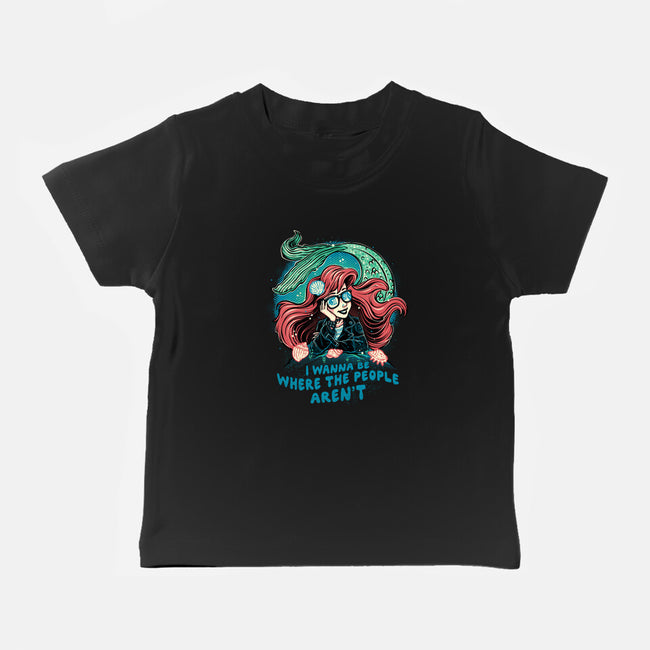 I Wanna Be Where The People Aren't-Baby-Basic-Tee-glitchygorilla