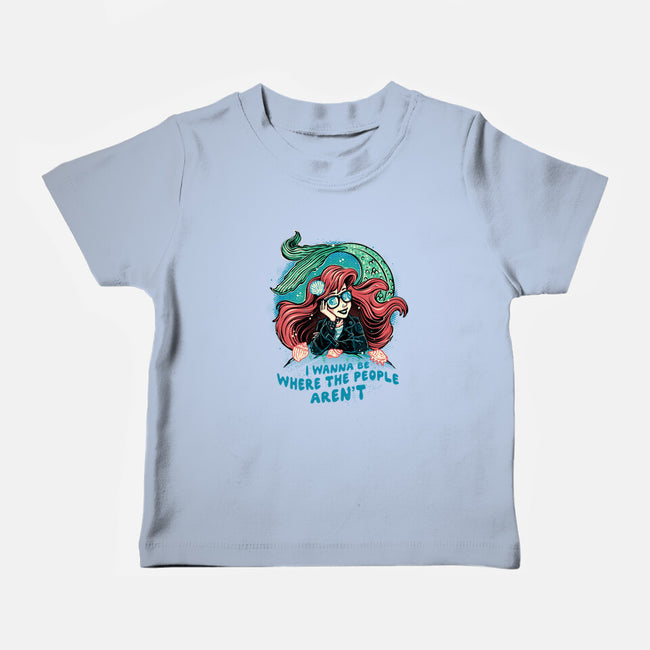 I Wanna Be Where The People Aren't-Baby-Basic-Tee-glitchygorilla
